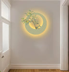 Zen Halo Botanical Glow 3D Wall Art Home Decor