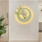 Zen Halo Botanical Glow 3D Wall Art Home Decor